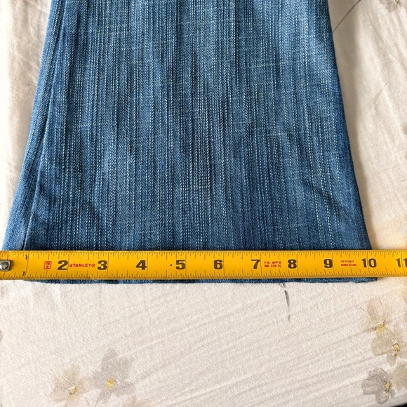 Frankie B. Vintage Rare Y2K Low Rise Blue Flare Jeans - Picture 16 of 16